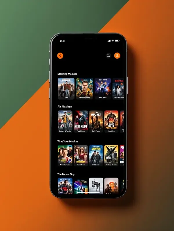58影院手机 APP 界面预览